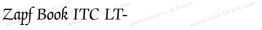 Zapf Book ITC LT字体转换